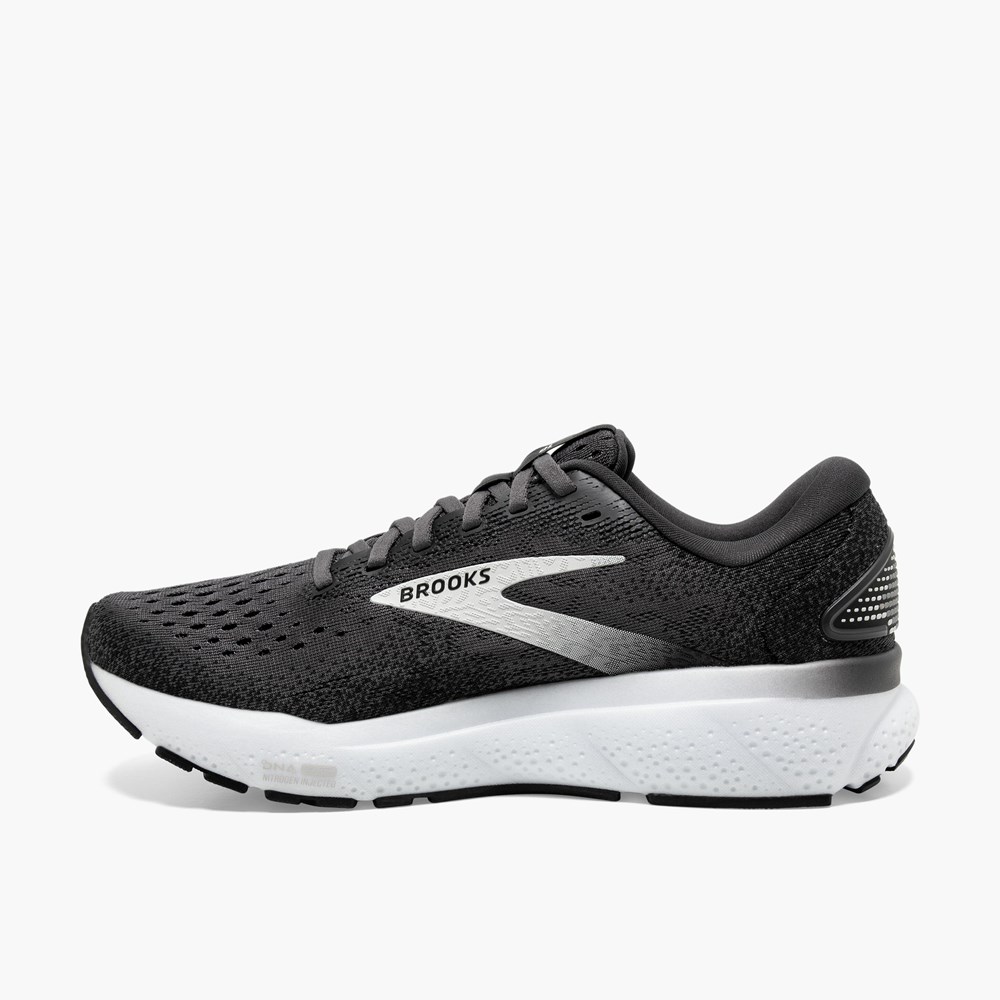 Chaussures Running Route Brooks Ghost 16 Noir Grise Blanche Femme | SCF-5781252